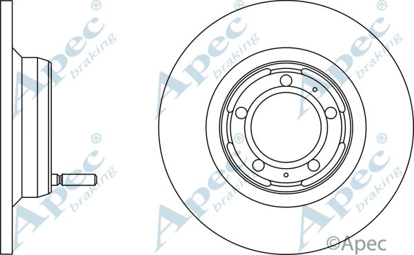 APEC BRAKING stabdžių diskas DSK758